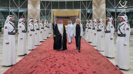 جانب من استقبال رئيسة هيئة رئاسة البوسنة والهرسك