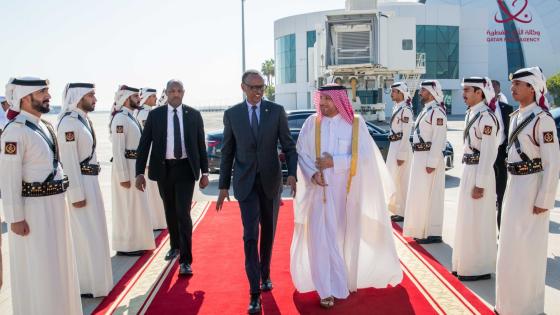 لدى مغادرة الرئيس الرواندي للدوحة