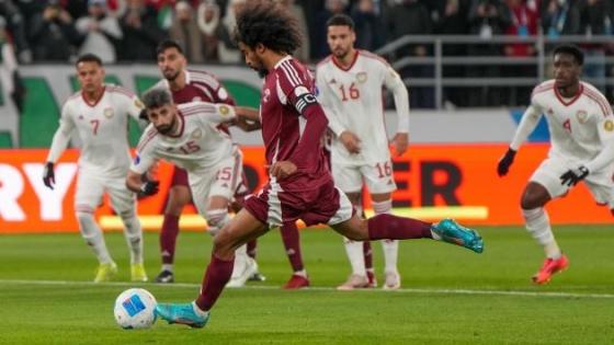 مباراة منتخب قطر ضد منتخب الإمارات