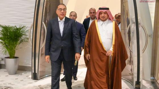 جانب من استقبال رئيس الوزراء المصري