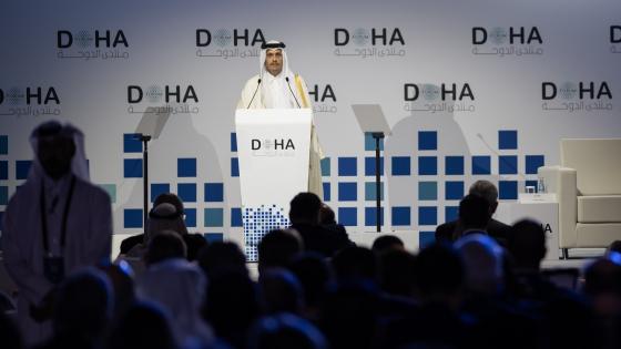 معالي رئيس مجلس الوزراء خلال كلمته في افتتاح منتدى الدوحة