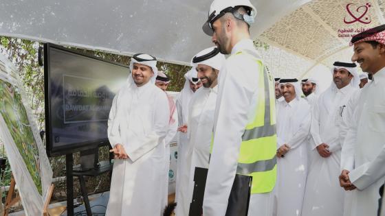 جانب من افتتاح الحديقة