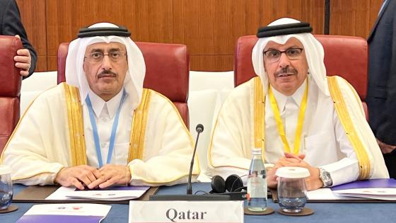 الوفد القطري المشارك في الاجتماع