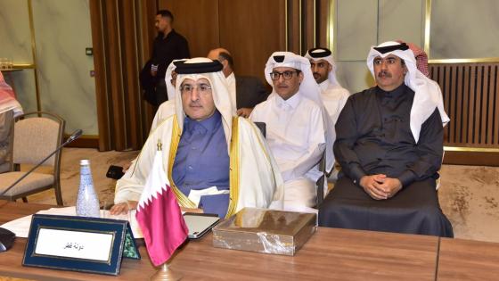 جانب من المشاركة القطرية في الاجتماع