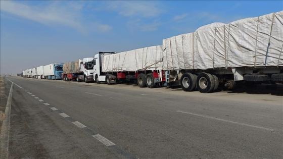 جانب من دخول المساعدات - صورة أرشيفية