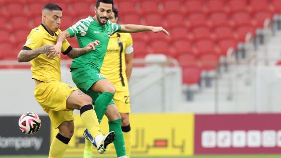 لقطة من مباراة اليوم