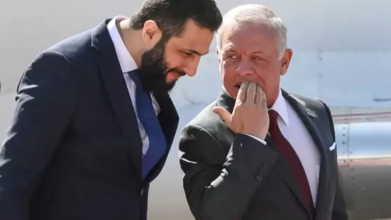 جانب من استقبال الرئيس السوري في الأردن