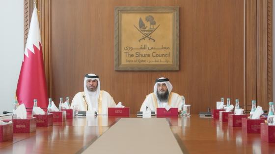 جانب من مشاركة مجلس الشورى في الاجتماع