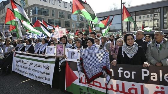 جانب من المظاهرات