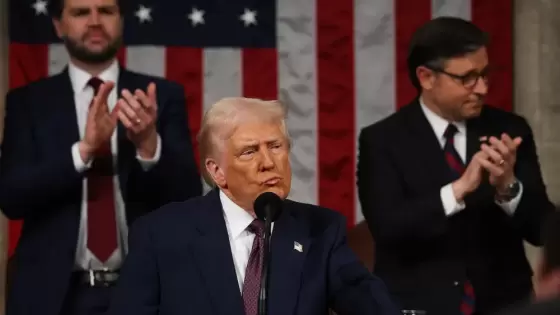 ترامب أثناء خطابه أمام الكونجرس الأمريكي