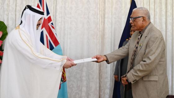 جانب من تسليم أوراق الاعتماد