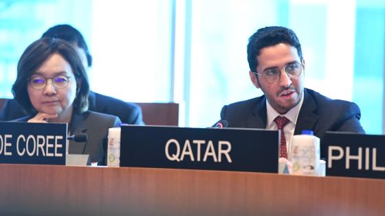 جانب من المشاركة القطرية في جلسة اليونسكو