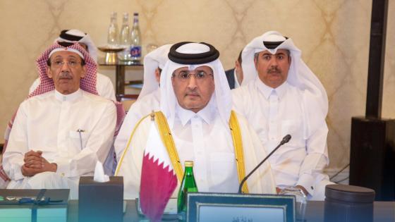 جانب من المشاركة القطرية في الاجتماع