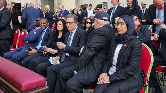 جانب من مشاركة سفير قطر في المراسم