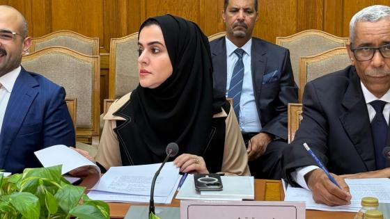 السيدة مريم أحمد الشيبي نائب المندوب الدائم لدولة قطر لدى جامعة الدول العربية