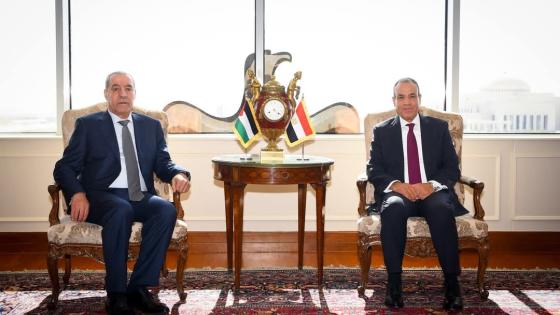 وزير الخارجية المصري ونائب الرئيس الفلسطيني