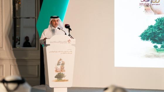 سعادة وزير البيئة والتغير المناخي خلال حفل التدشين