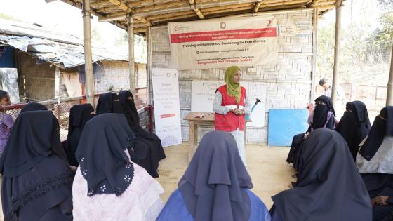 جانب من مشروع الهلال الأحمر القطري  في بنغلاديش
