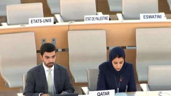 جانب من المشاركة القطرية في الحوار التفاعلي