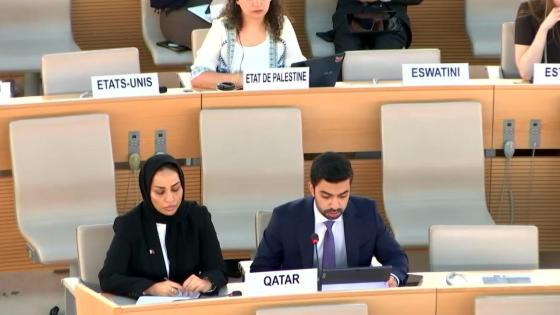 جانب من المشاركة القطرية في الحوار التفاعلي