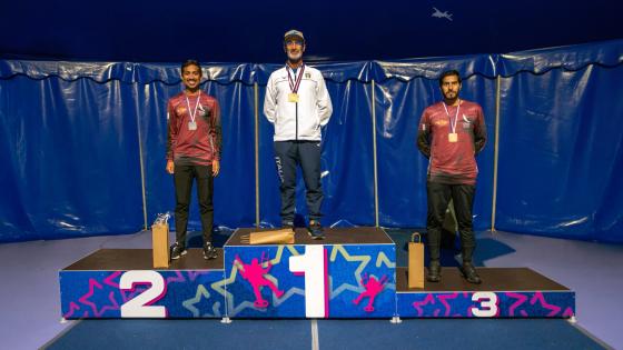 جانب من تتويج االفائزين