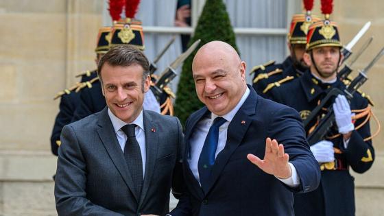 جوزيف عون و إيمانويل ماكرون