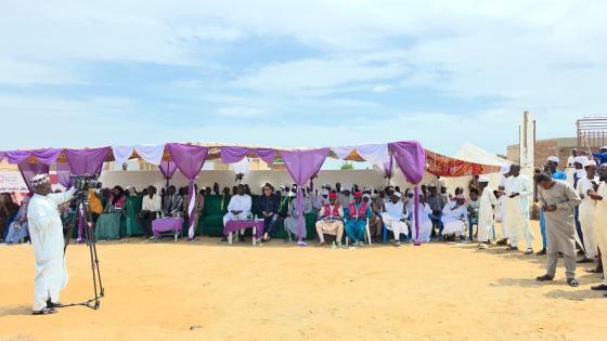 جانب من افتتاح المشروع