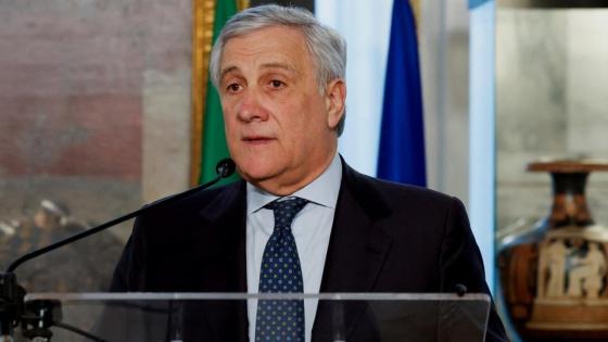 وزير الخارجية الإيطالي أنطونيو تاياني