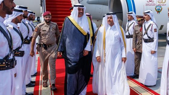 جانب من مراسم الاستقبال