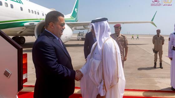 جانب من مراسم الاستقبال