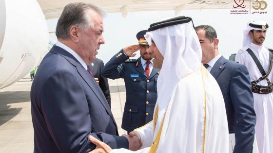 جانب من مراسم الاستقبال