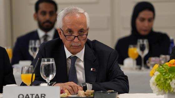 جانب من المشاركة القطرية في الاجتماع