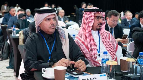 جانب من المشاركة القطرية في الاجتماع