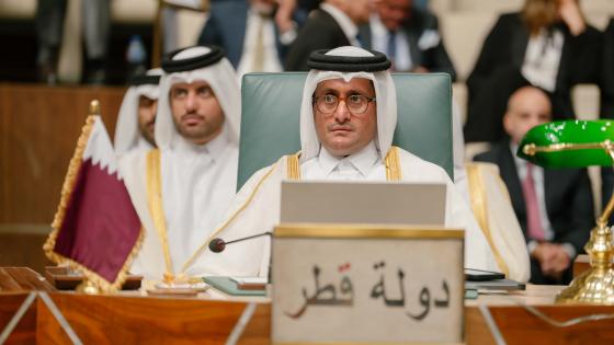 جانب من المشاركة القطرية في الاجتماع