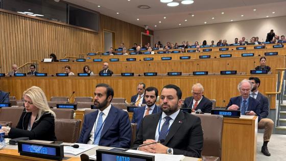 جانب من المشاركة القطرية في المؤتمر