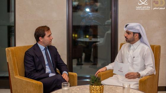 الوزير السويدي في حديثه إلى وكالة الأنباء القطرية