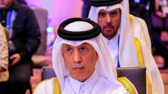 سعادة السيد سلطان بن سعد المريخي وزير الدولة للشؤون الخارجية