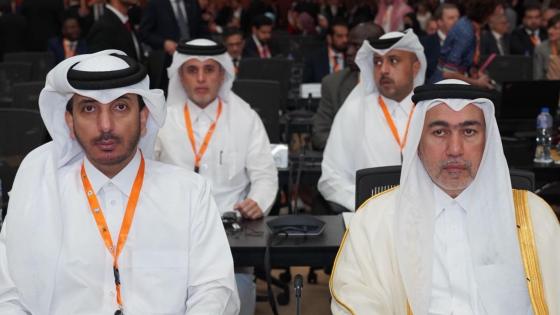 جانب من المشاركة القطرية في المؤتمر
