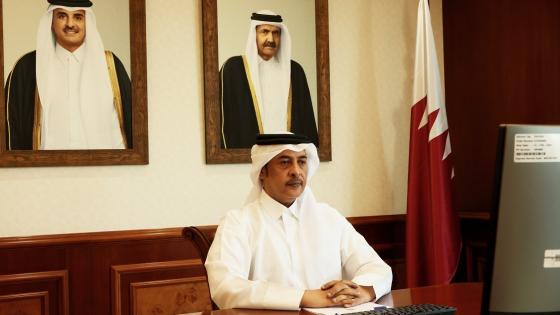 جانب من المشاركة القطرية في الاجتماع