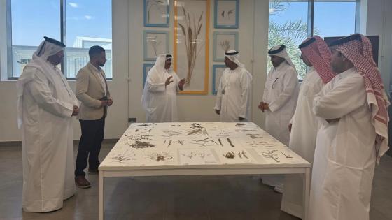 جانب من زيارة الوفد القطري