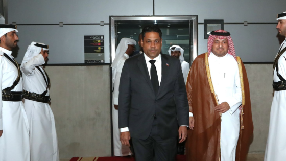 جانب من وصول رئيس المجلس الرئاسي للعملية الانتقالية في هايتي