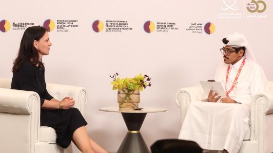 أنالينا بيربوك في حديثها لوكالة الأنباء القطرية