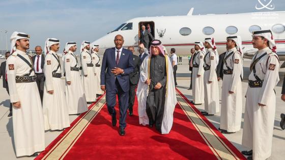 جانب من مراسم الاستقبال