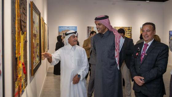 جانب من افتتاح المعرض