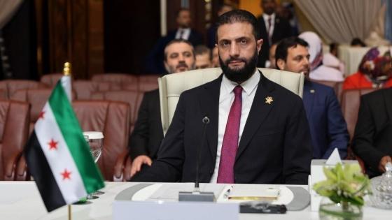 الرئيس السوري أحمد الشرع