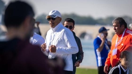 جانب من مشاركة رئيس مجلس الشورى في فعاليات اليوم الرياضي