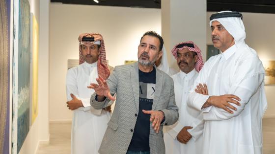 جانب من افتتاح المعرض