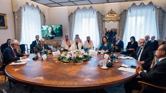 جانب من مشاركة قطر في الاجتماع