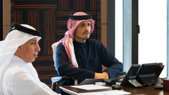 جانب من مشاركة معالي رئيس الوزراء في الاجتماع