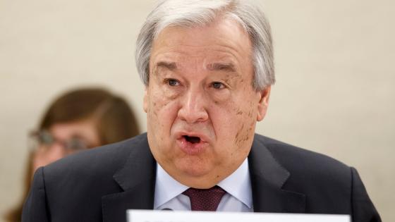 الأمين العام للأمم المتحدة أنطونيو غوتيريش